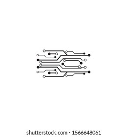 Circuit Logo Template vector illustration icon design