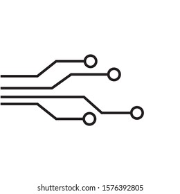 Vektorillustration-Illustrationssymbol für Circuit-Logos