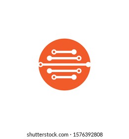 Circuit Logo Template vector illustration icon design