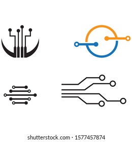 Circuit Logo Template vector illustration icon design