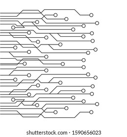 circuit logo template vector illustration