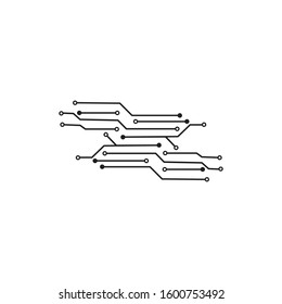 Circuit Logo Template vector illustration icon design