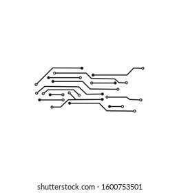 Circuit Logo Template vector illustration icon design