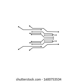 Circuit Logo Template vector illustration icon design