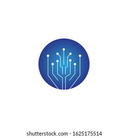 Circuit Logo Template vector illustration icon design