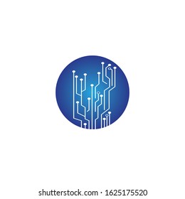 Circuit Logo Template vector illustration icon design
