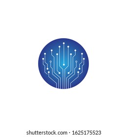 Circuit Logo Template vector illustration icon design