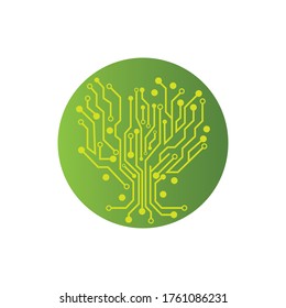 Circuit Logo Template vector illustration icon design