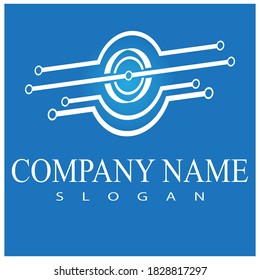 Vorlage für Vektorgrafik-Vektorsymbol des Circuit-Logos