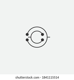 Circuit Logo Template vector illustration icon design