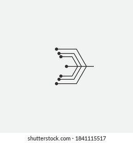 Circuit Logo Template vector illustration icon design