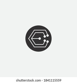 Circuit Logo Template vector illustration icon design