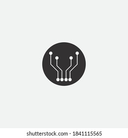 Circuit Logo Template vector illustration icon design