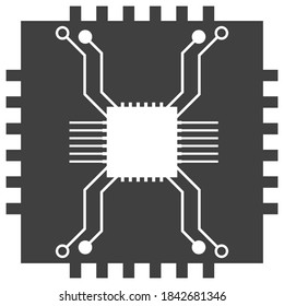 Vorlage für Vektorgrafik-Vektorsymbol des Circuit-Logos