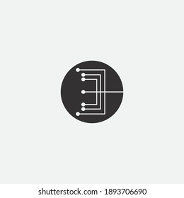 Circuit Logo Template vector illustration icon design