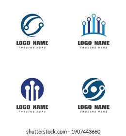 Vorlage für Vektorgrafik-Vektorsymbol des Circuit-Logos