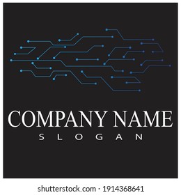 Circuit Logo Template vector illustration icon design