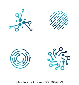 Circuit Logo Template vector illustration icon design
