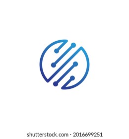 Circuit Logo Template vector illustration icon design