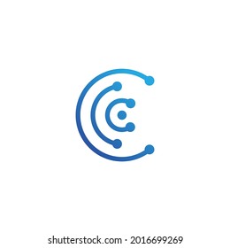 Circuit Logo Template vector illustration icon design
