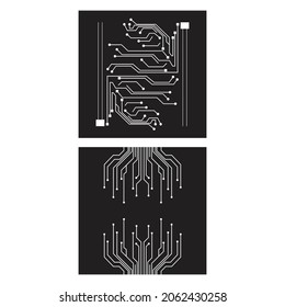 Circuit Logo Template vector illustration icon design