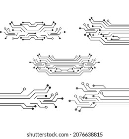 Circuit Logo Template vector illustration icon design