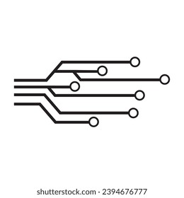 Circuit Logo Template vector illustration icon design