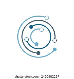 Circuit Logo Template vector illustration icon design