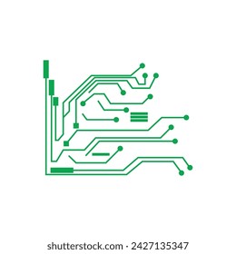 Circuit Logo Template vector illustration icon design