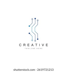 Circuit Logo Template vector illustration 