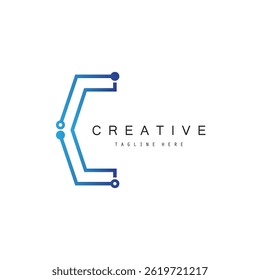 Circuit Logo Template vector illustration 