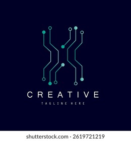 Circuit Logo Template vector illustration 
