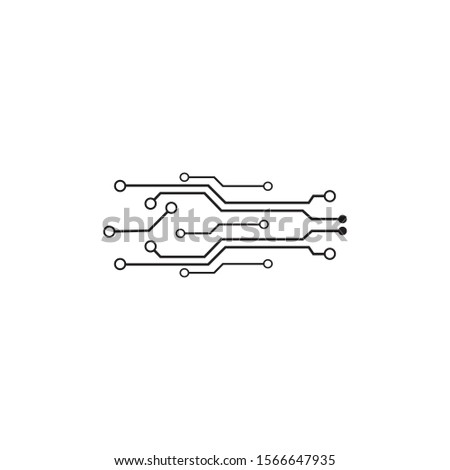 Circuit Logo Template vector illustration icon design