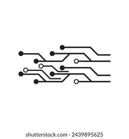 Circuit logo vector element symbol and design