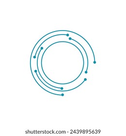 Circuit logo vector element symbol and design