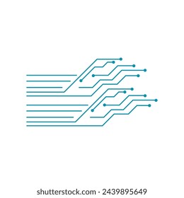 Circuit logo vector element symbol and design