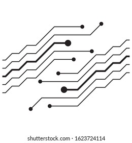 Circuit logo vector icon illustration design