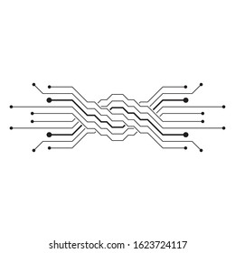 Circuit logo vector icon illustration design