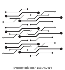 Circuit logo vector icon illustration design