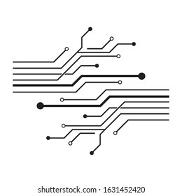 Circuit logo vector icon illustration design