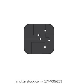 
Circuit  logo vector template design
