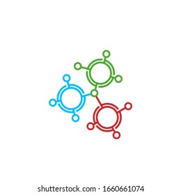 Logo del circuito/Diseño de iconos. Logotipo de conexión