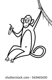 Circuit monkey on liana