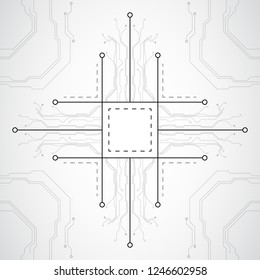 circuit motherboard technology concept background, vector illustration