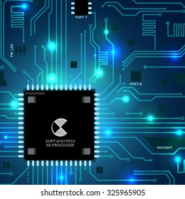 Circuit motherboard vector illustration