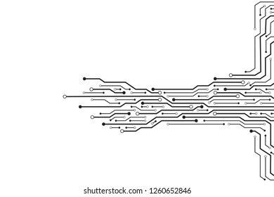 circuit on white background.