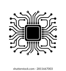 Circuit Path Layout Microchip Routing Vector Design