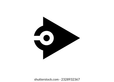 Circuit Play Button Logo Design Vector 