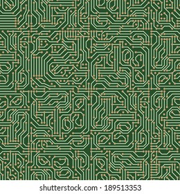 Circuit seamless vector pattern