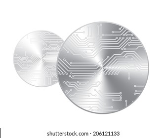 Circuit silicon plate svg